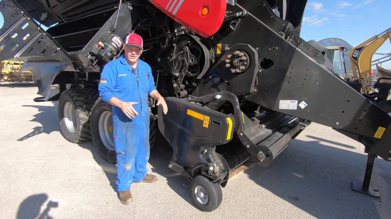 How to adjust the pickup tines on a Case IH LB434 baler