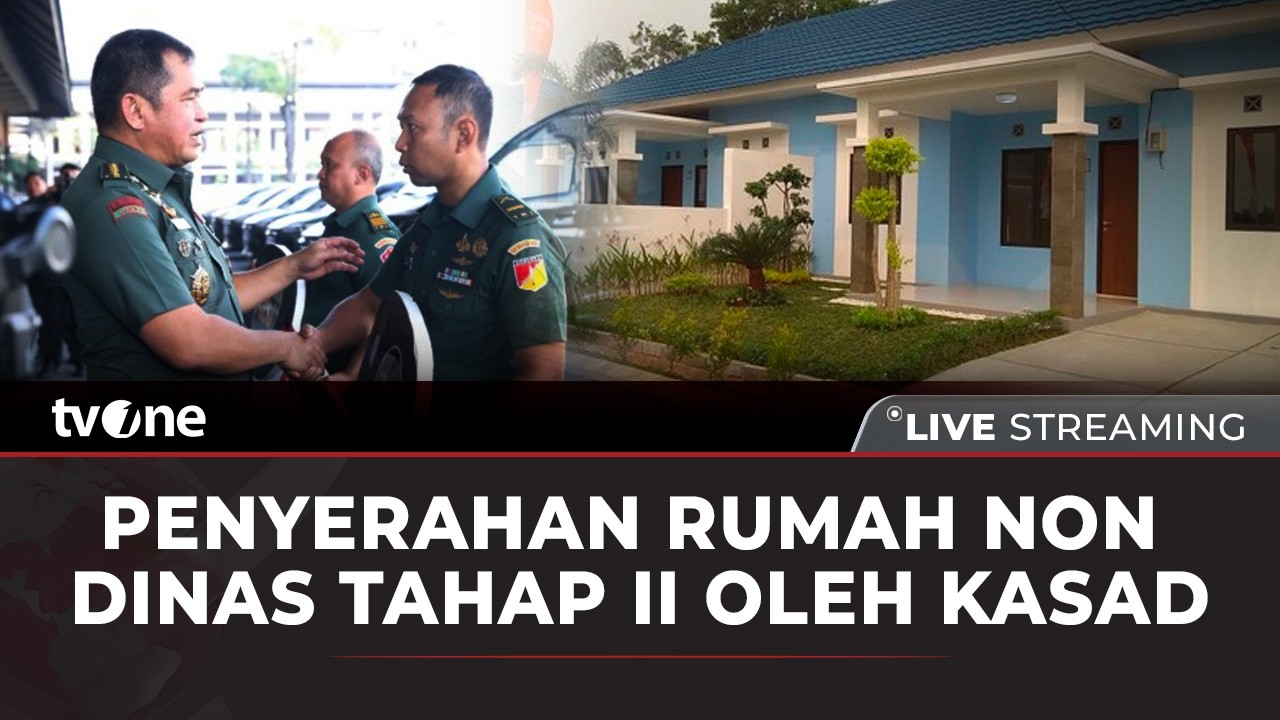 [LIVE STREAMING] Penyerahan Santunan Rumah Non Dinas Tahap II Oleh Kasad | tvOne