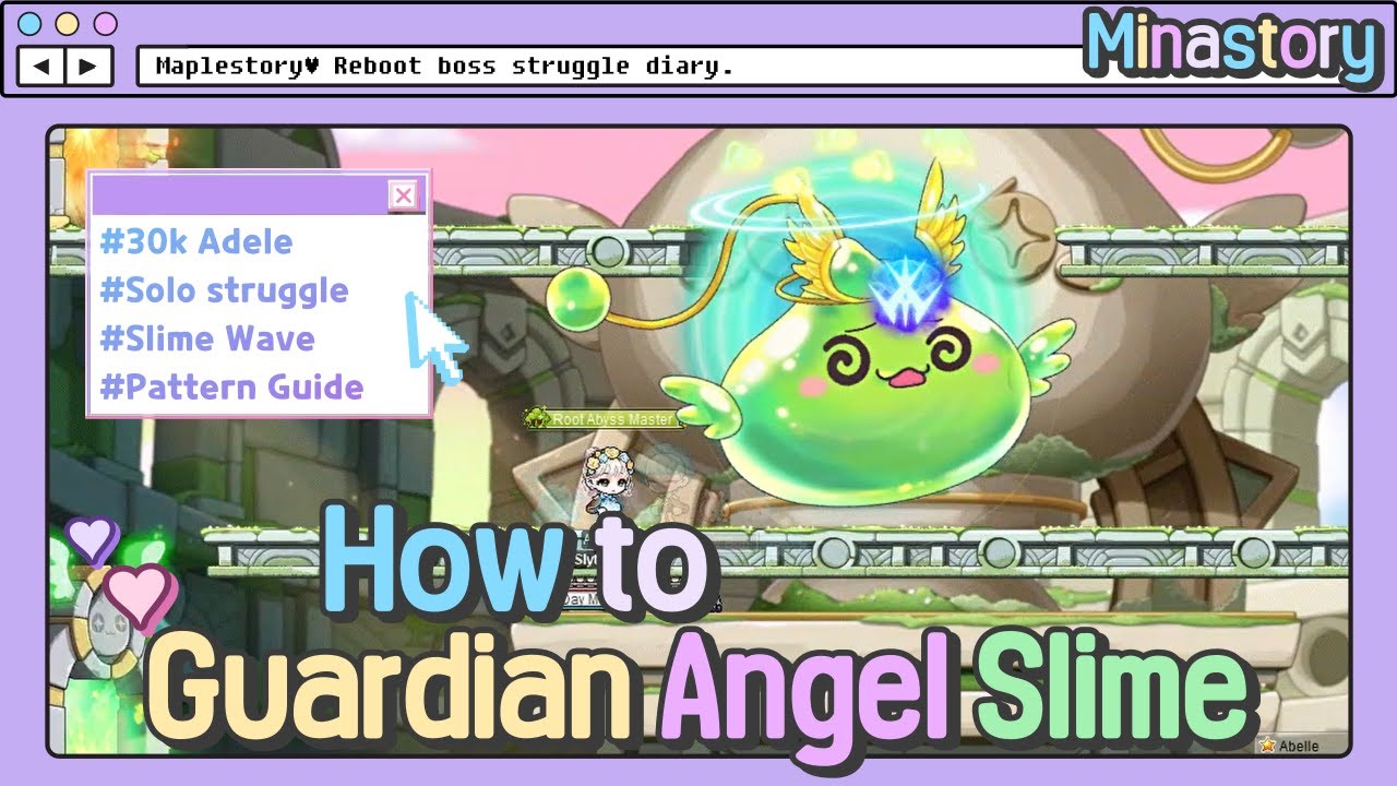 [Maplestory] Guardian Angel Slime Guide / Normal Mode / Pattern Guide / Adele Solo Struggle
