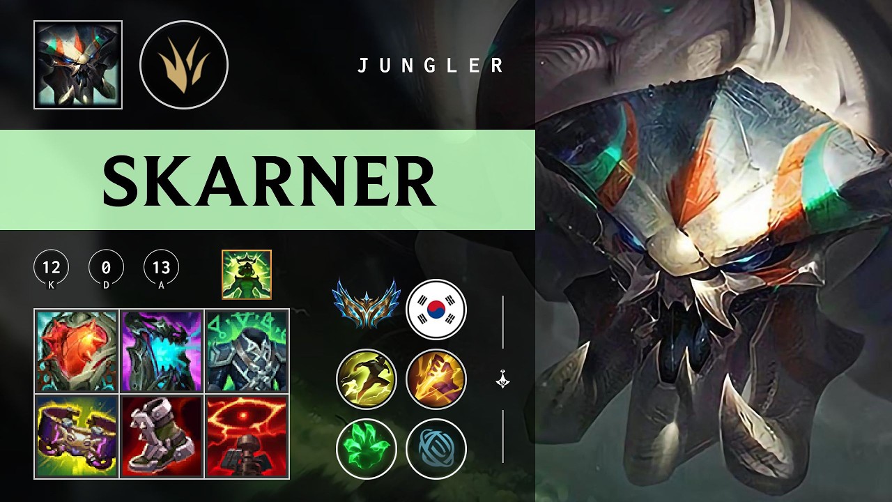 Skarner Jungle vs Nocturne - KR Challenger Patch 26.04