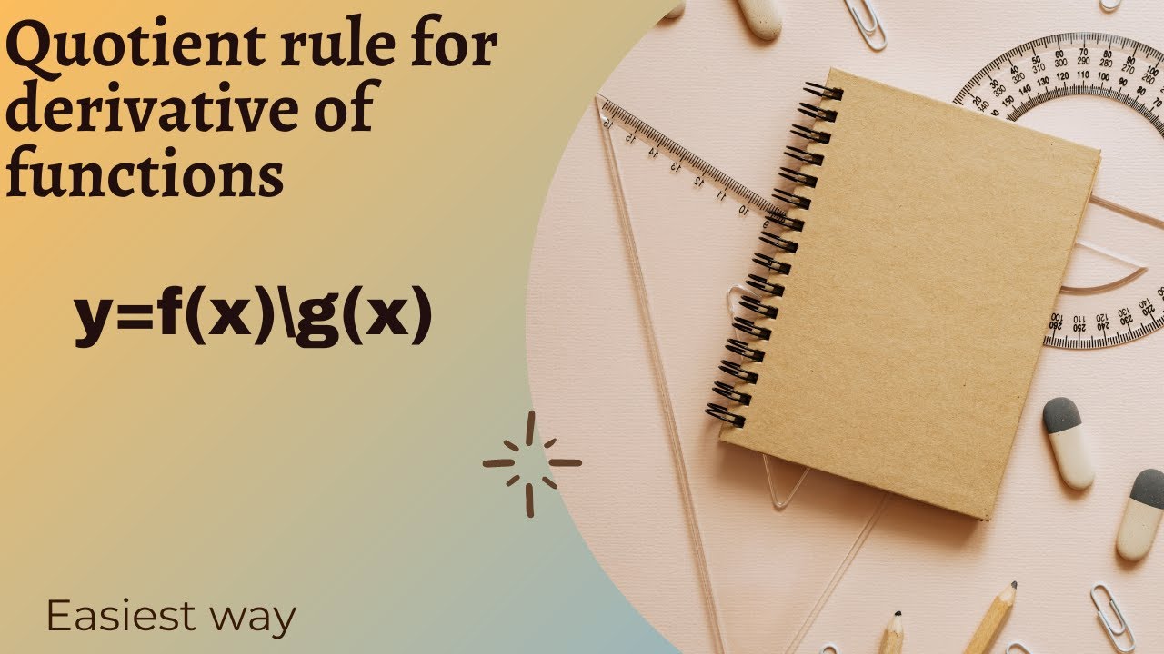 quotient rule calculus|quotient rule derivative examples|quotient rule formula