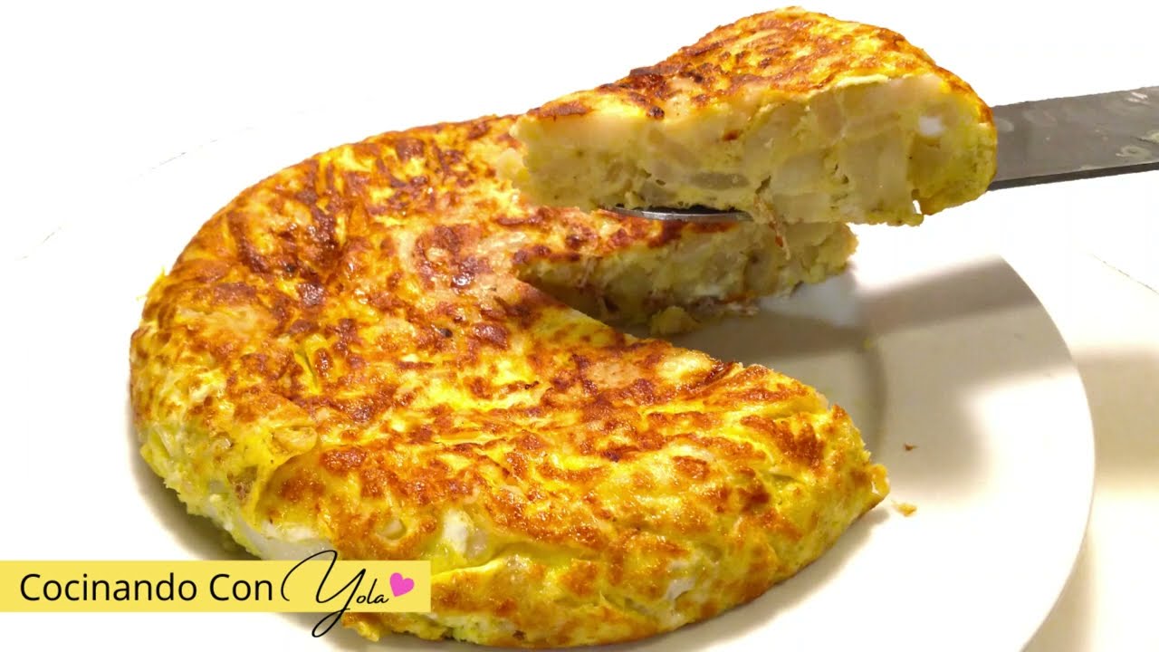 Tortilla De Papas Española. Facil de Hacer y Rico.