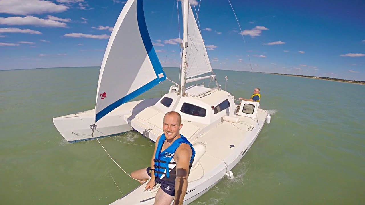 Sailing on the Wizard Catamaran