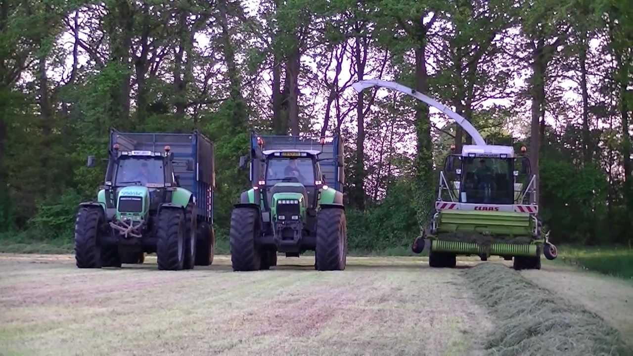 Claas 870 met Deutz X 720 en Deutz 260