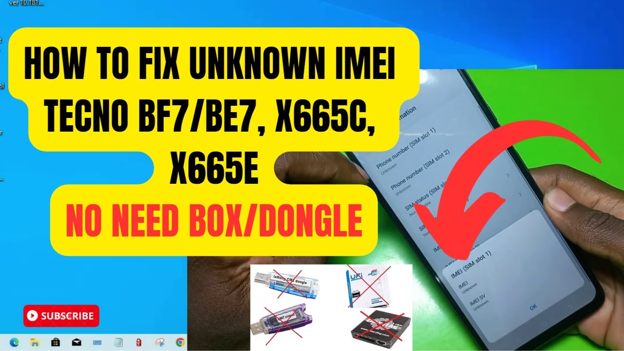 Tecno BF7, BE7, X665C, X665E IMEI FIX Without Box/Dongle🔥✅️