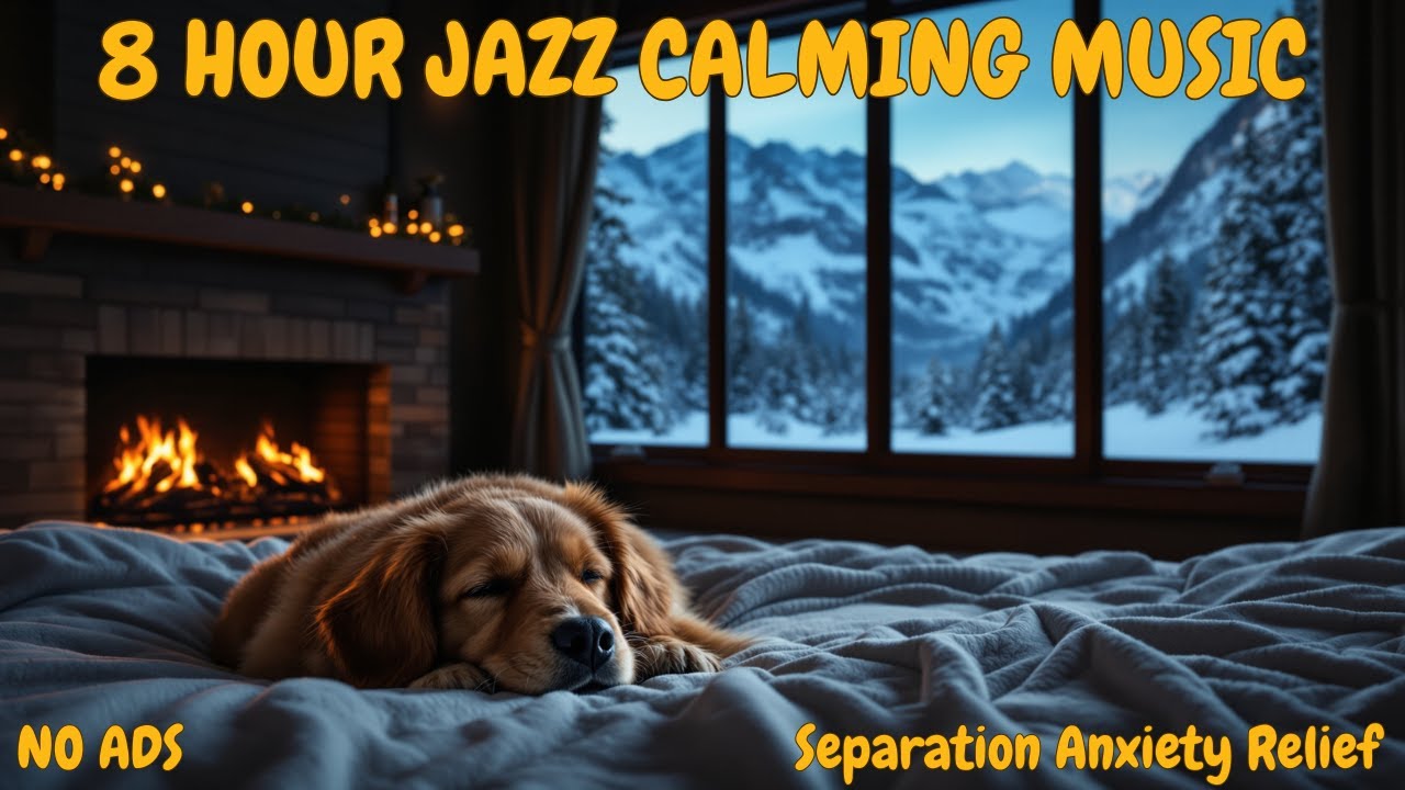 8 Hours Smooth Jazz for Dogs & Owners | University of Glasgow Study | 60 BPM