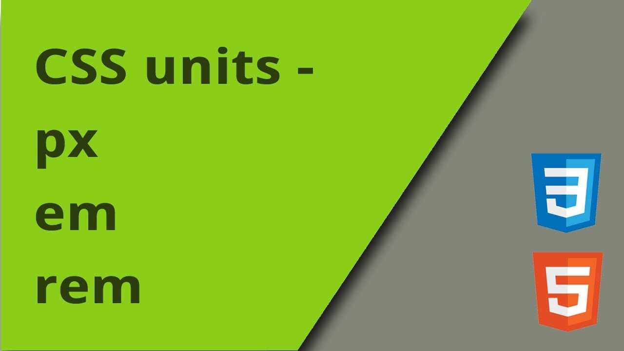 CSS px vs em vs rem units