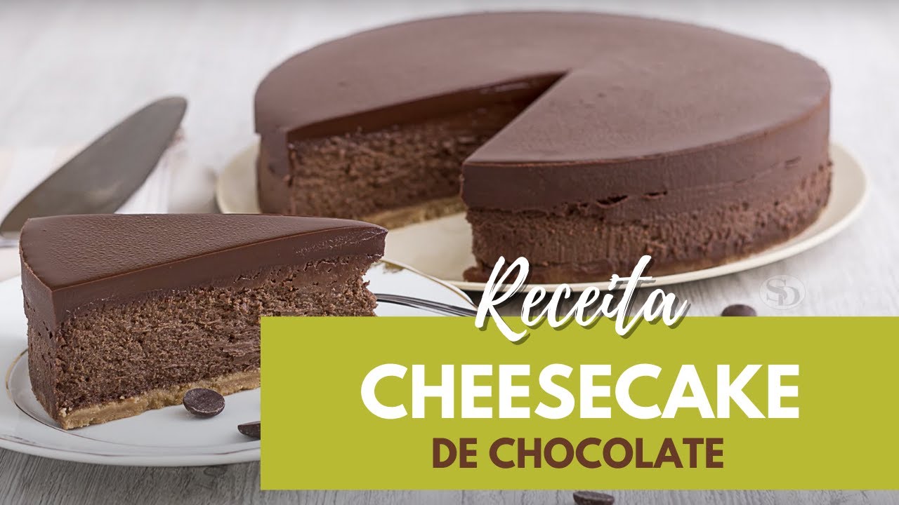 Receita e como fazer O Melhor Cheesecake do Mundo (com chocolate belga Callebaut), por Sandra Dias