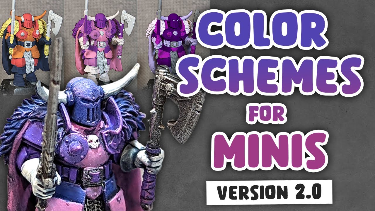 TUTORIAL - Color Schemes for Gaming Minis (UPDATED)