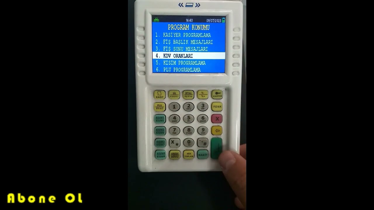 Vera Delta Yazarkasa Pos %20  KDV Ayarlama