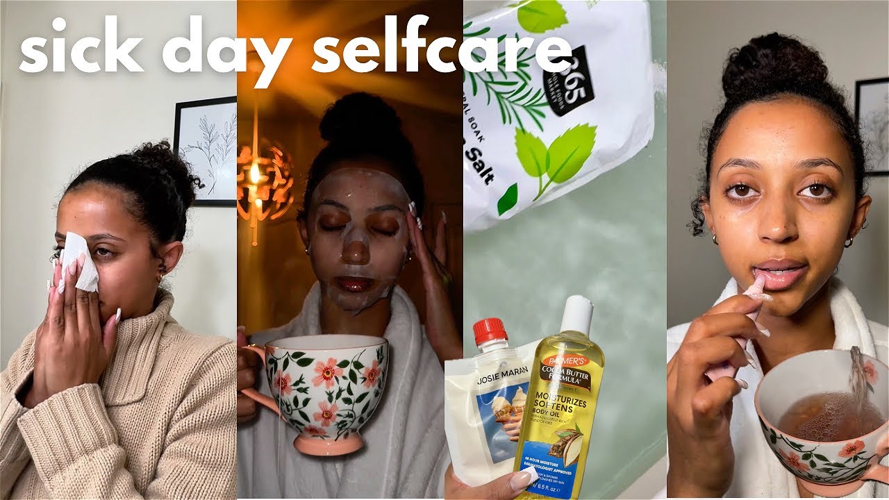 SICK DAY self care routine to bounce back | Hot bath, tea remedy, & REST |