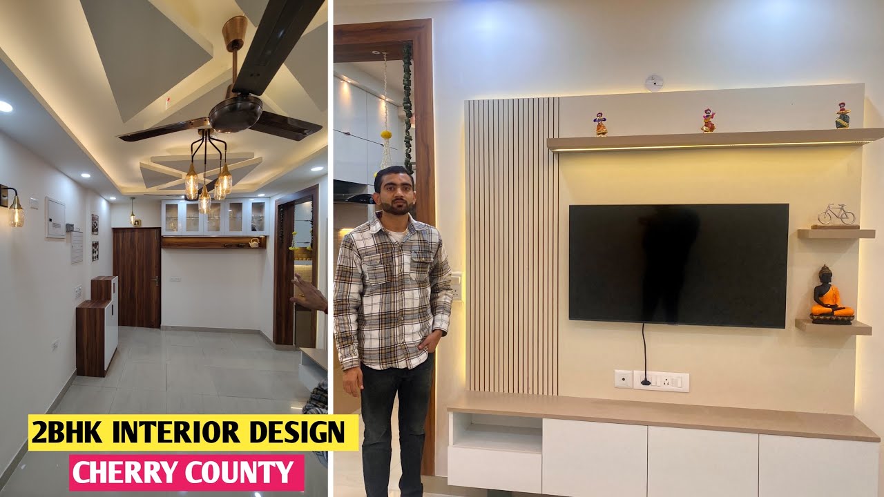 Cherry County Noida Extension 2 bhk Flat Interior in Just 4.5 Lakh | Small budget Big makeover