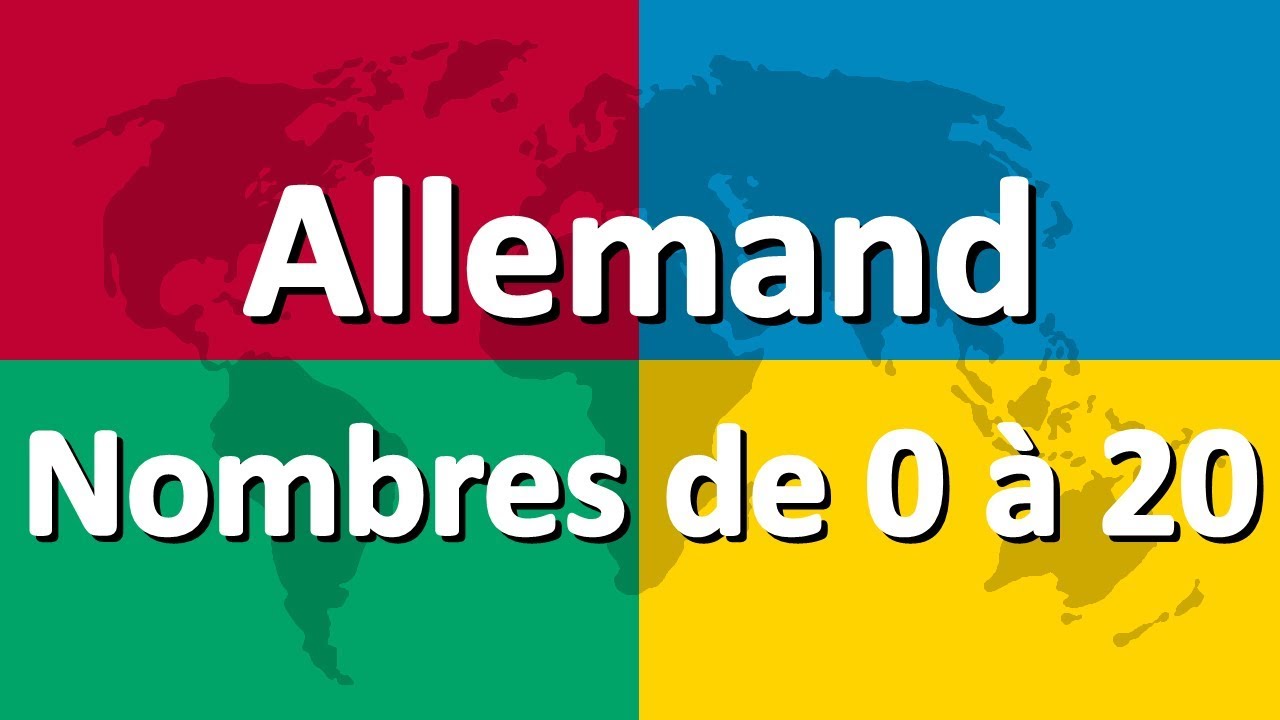 Apprendre l'allemand partie 4 | Nombres de 0 à 20