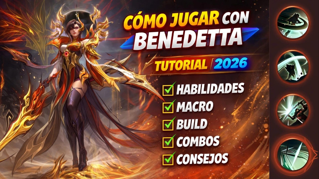 BENEDETTA DESDE CERO a PRO en 2026 (Gu&iacute;a Completa + Combos y Build)