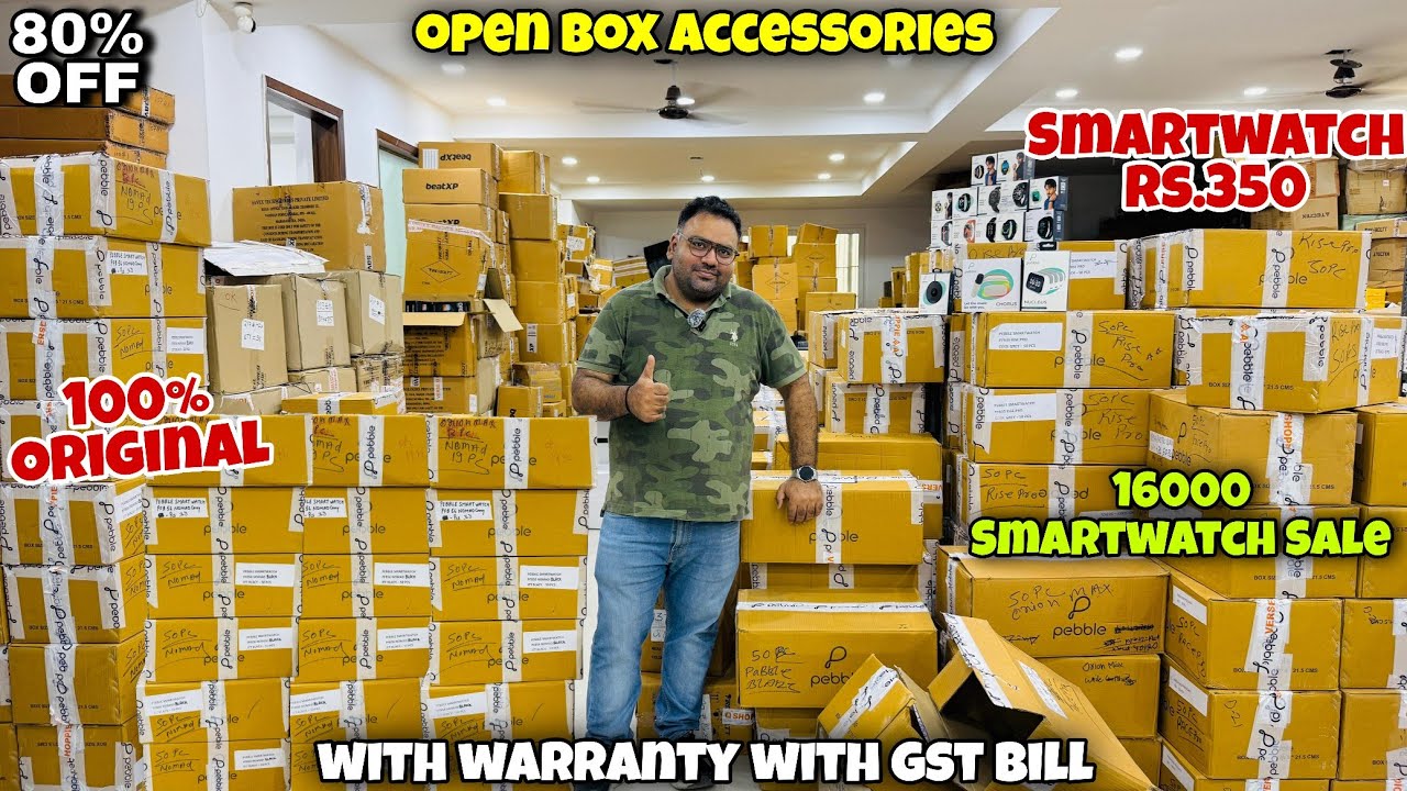 Biggest Open Box Accessories Warehouse| With Warranty with gst bill| 80% Off | Fireboltt Warehouse 