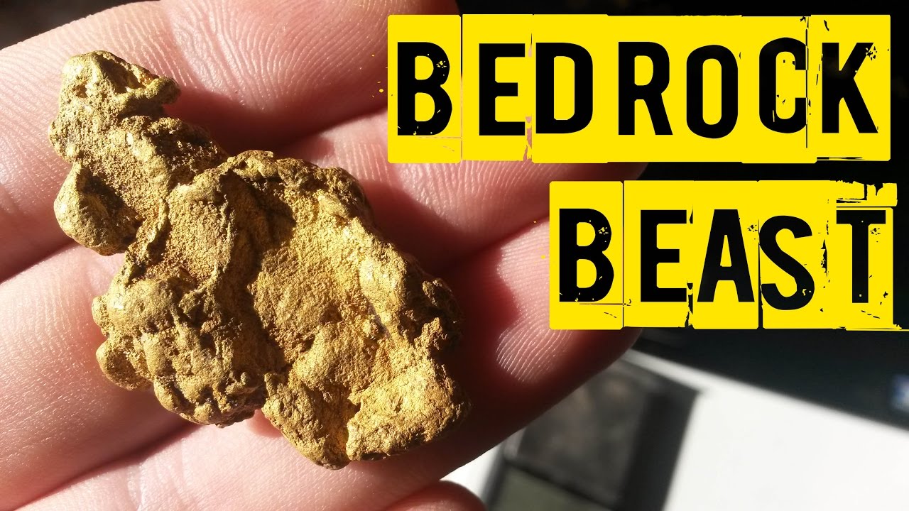 HUGE Gold Nugget Found in Solid Bedrock - Metal Detecting For Gold