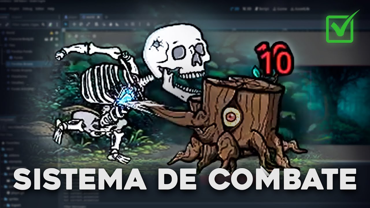 Sistema de Combate Pronto no Meu Jogo 2D! Barra de HP, Dano Flutuante e Spawn de Mobs