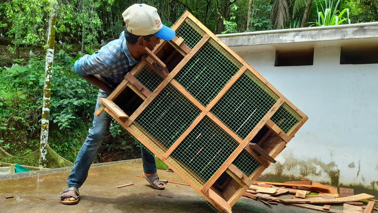 Pigeon Cage Making Easy And Simple | Simple To Make Cage At Home