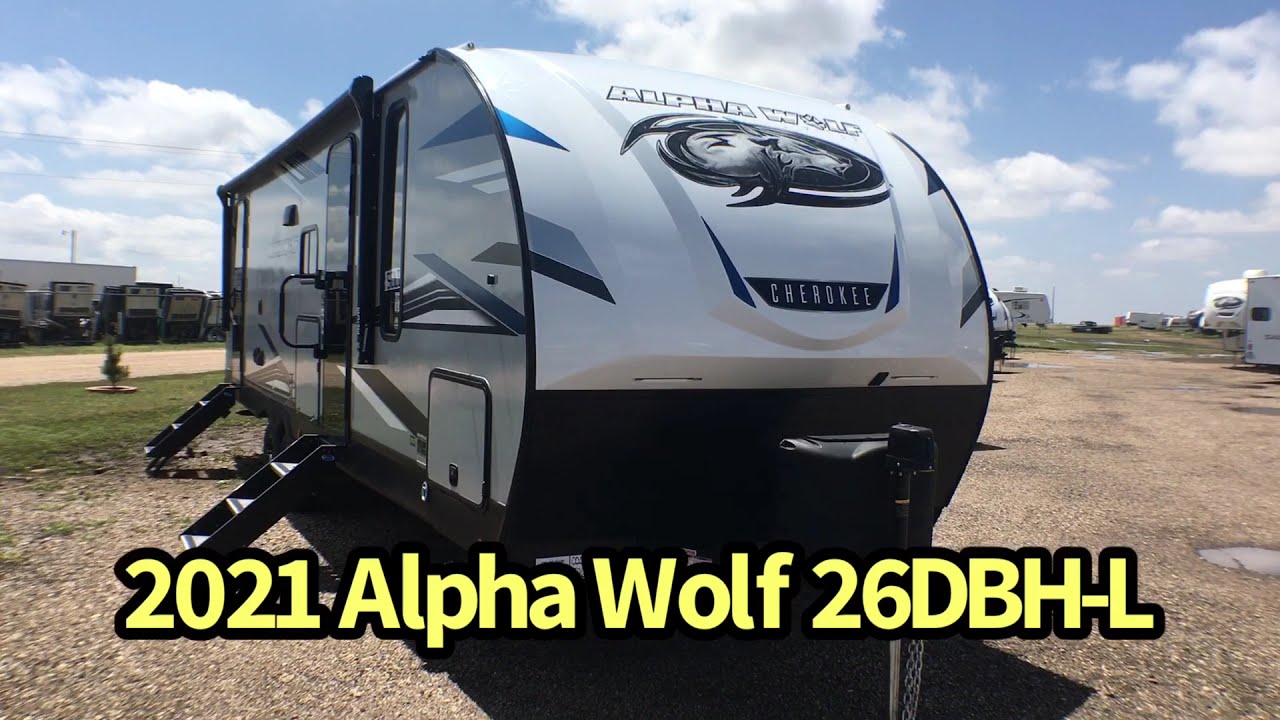 2021 Forest River Cherokee Alpha Wolf 26DBH-L Bunkhouse Travel Trailer