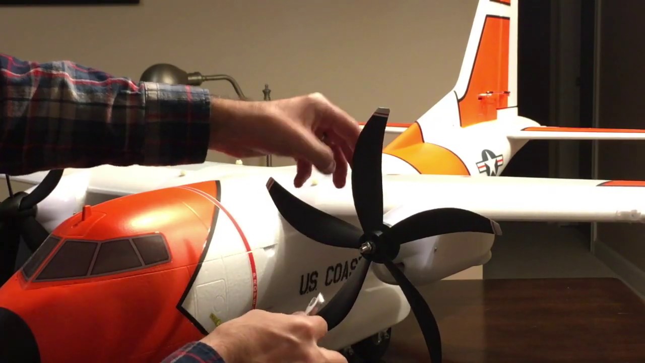 How to Install the props on the E-Flite EC-1500 Twin 1.5m BNF