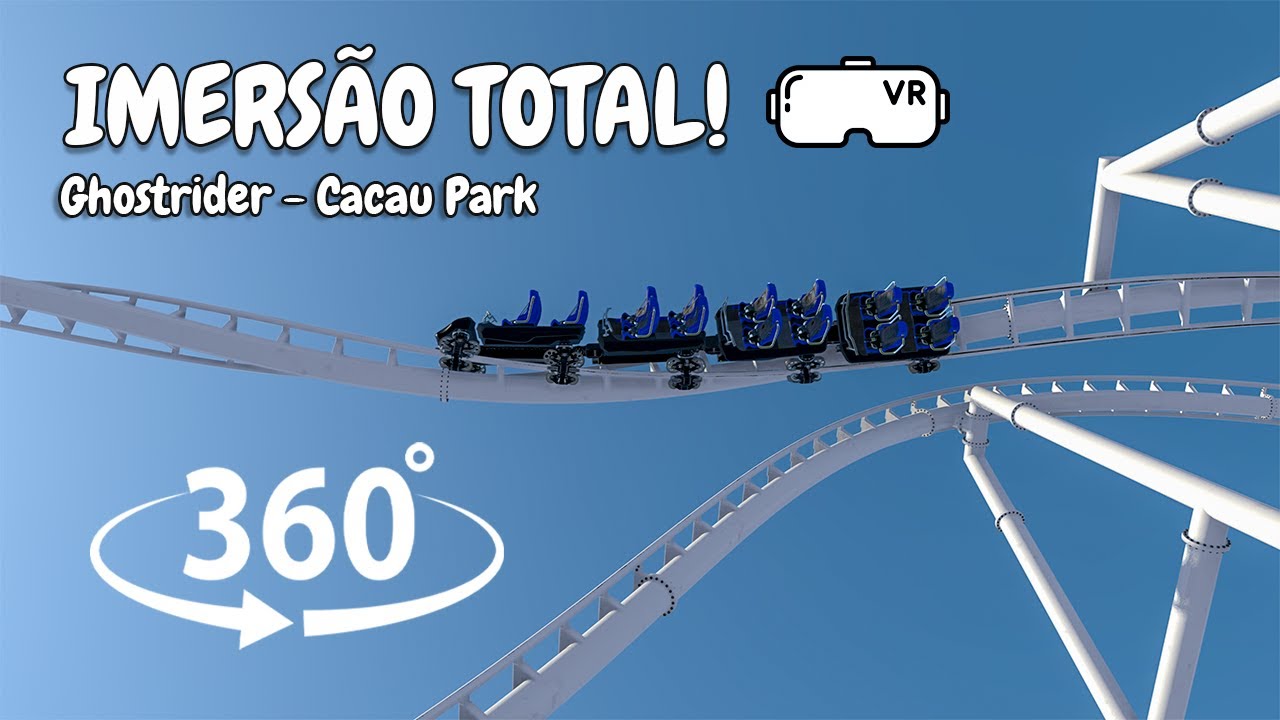 Simulação 360º/VR da Ghostrider no CACAU PARK – NoLimits 2