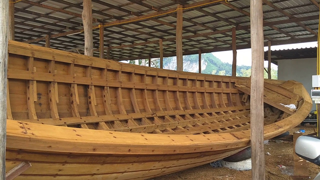 Tradition Thai boat building Krabi, Thailand Aug. 2018