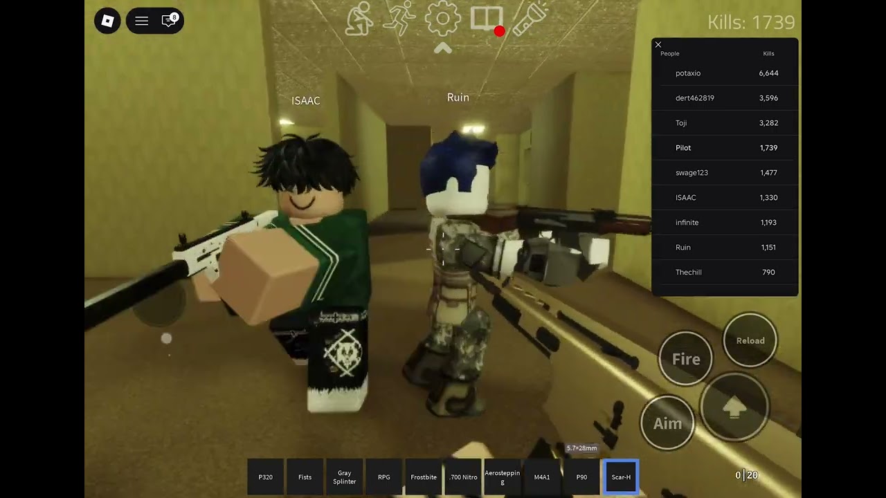 Gameplay of backrooms, but with guns  ￼