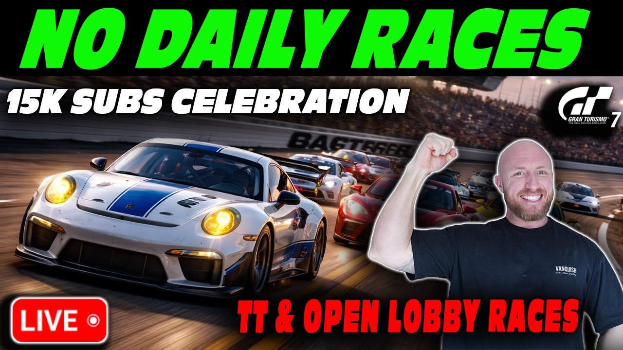 15,000 SUBS CELEBRATION | GT7 Time Trial & Community Races (No Daily Races 😅)