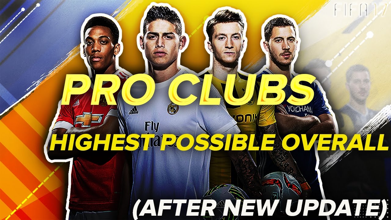 FIFA 17 PRO CLUBS HIGHEST OVERALL IN EACH POSITION AFTER FIRST TITTLE UPDATE!!