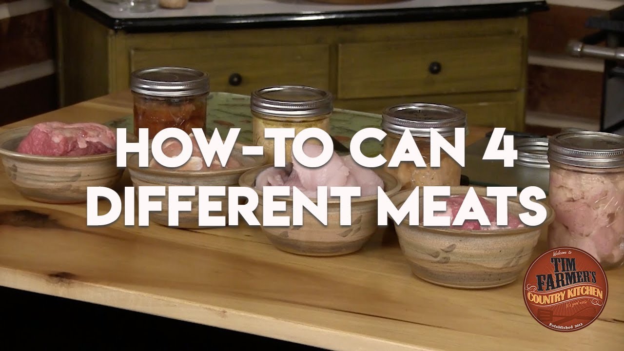 How To Can 4 Different Meats With a Pressure Canner