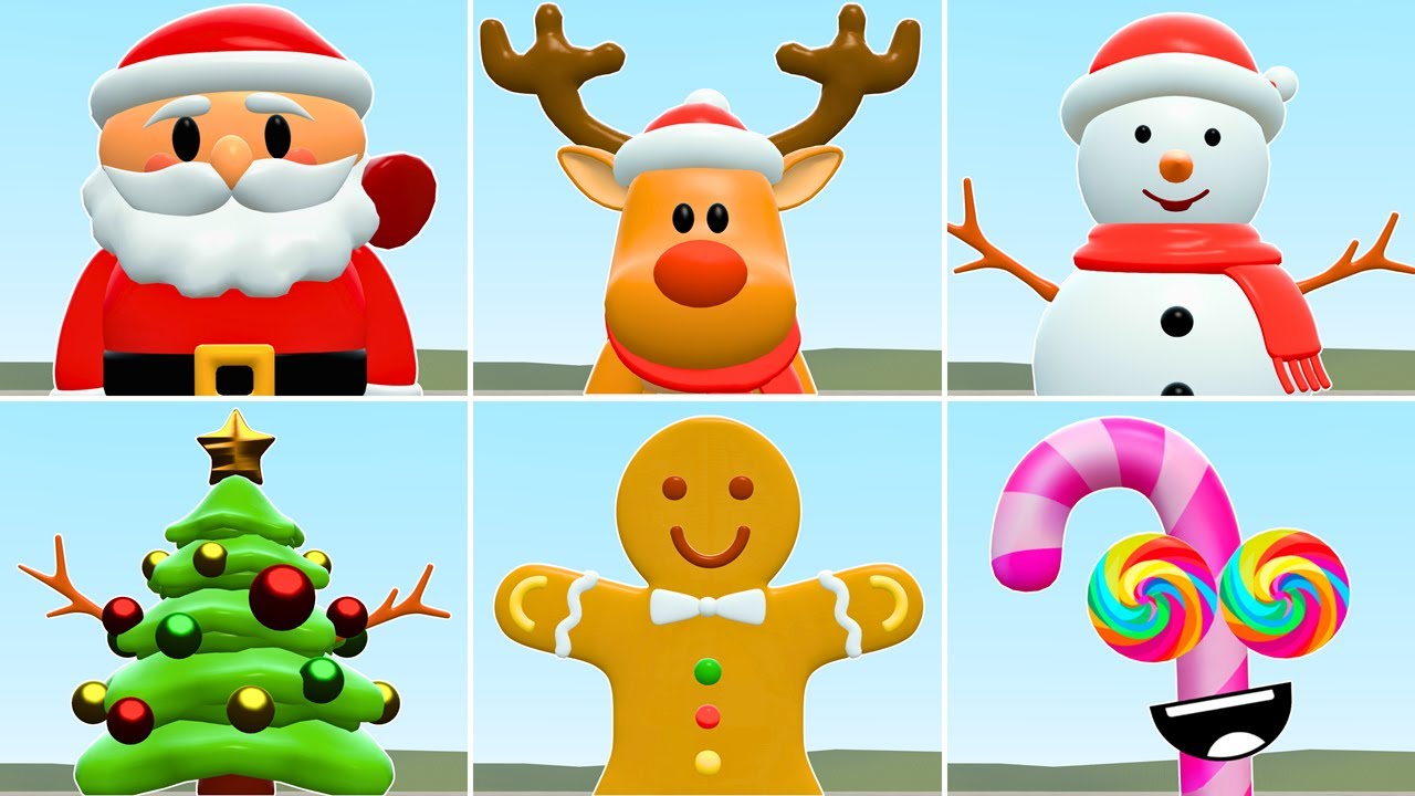 NEW CHRISTMAS SPRUNKI MONSTERS 3D NEXTBOTS In Garry's Mod (Merry Christmas)