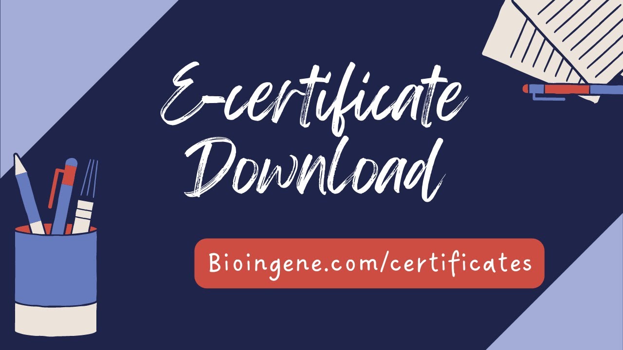 Bioingene.com Webinar Certificate Collection Procedure