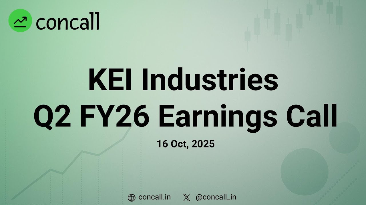KEI Industries Q2 FY26 Earnings Conference Call | Concall.in