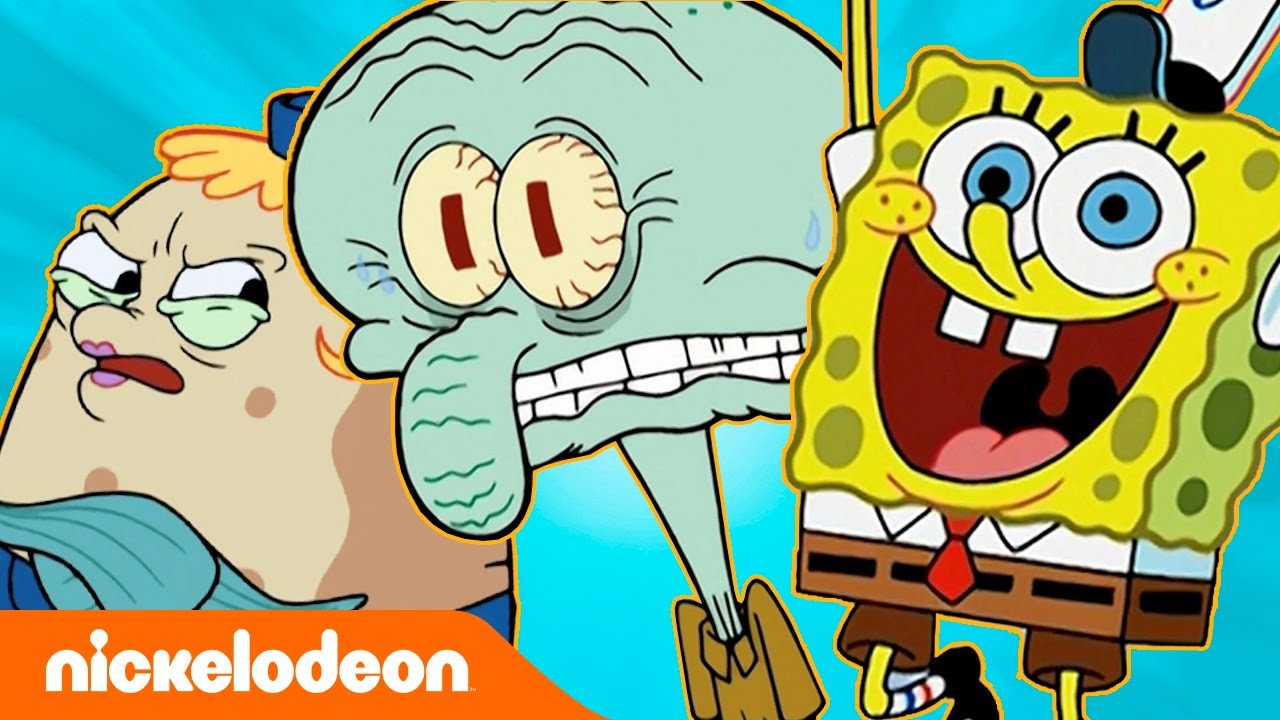 SpongeBob Schwammkopf | Thaddäus und Mrs. Puff spielen 50 MINUTEN VERRÜCKT | Nickelodeon Deutschland