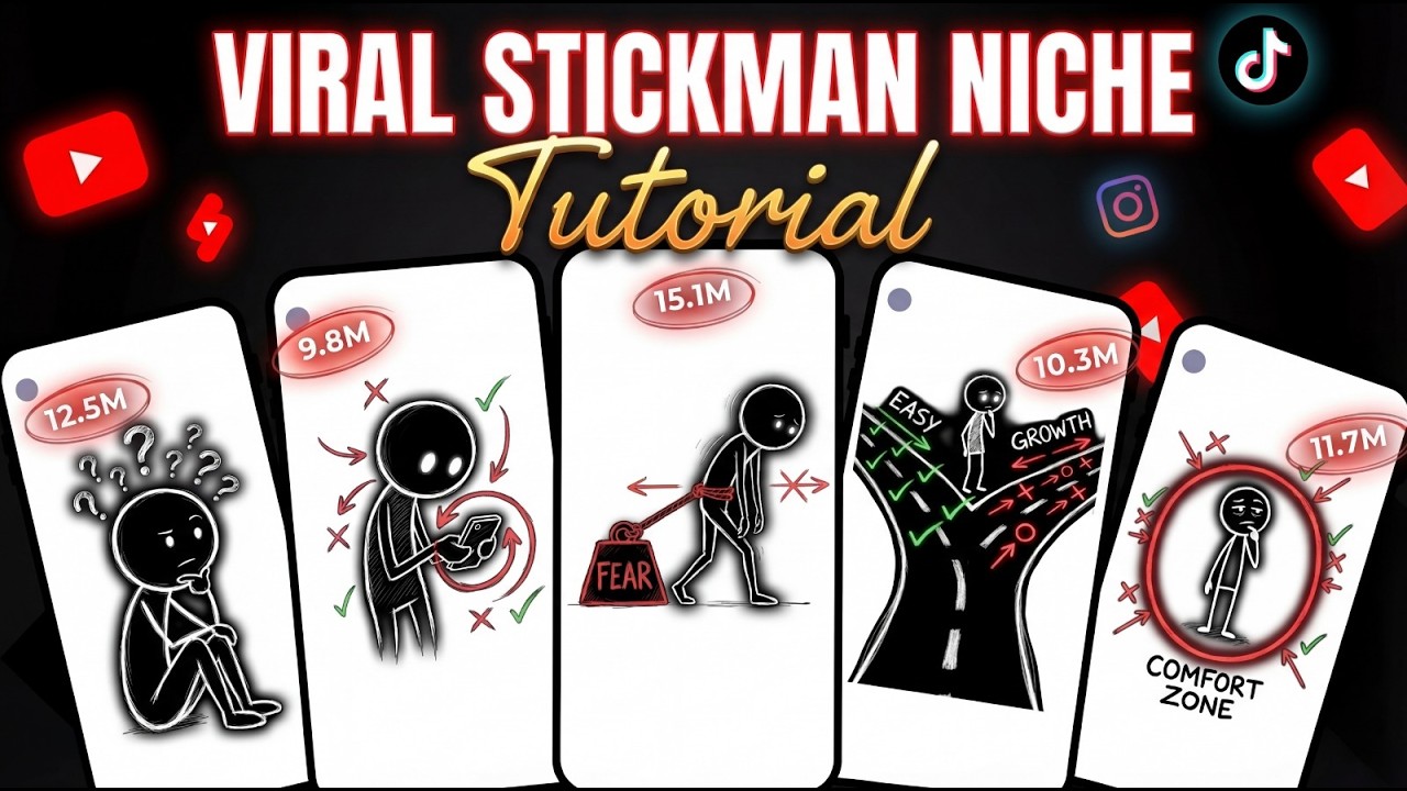 I Found a VIRAL Stickman YouTube Niche (Only 9 Videos = 339K Subscribers!)