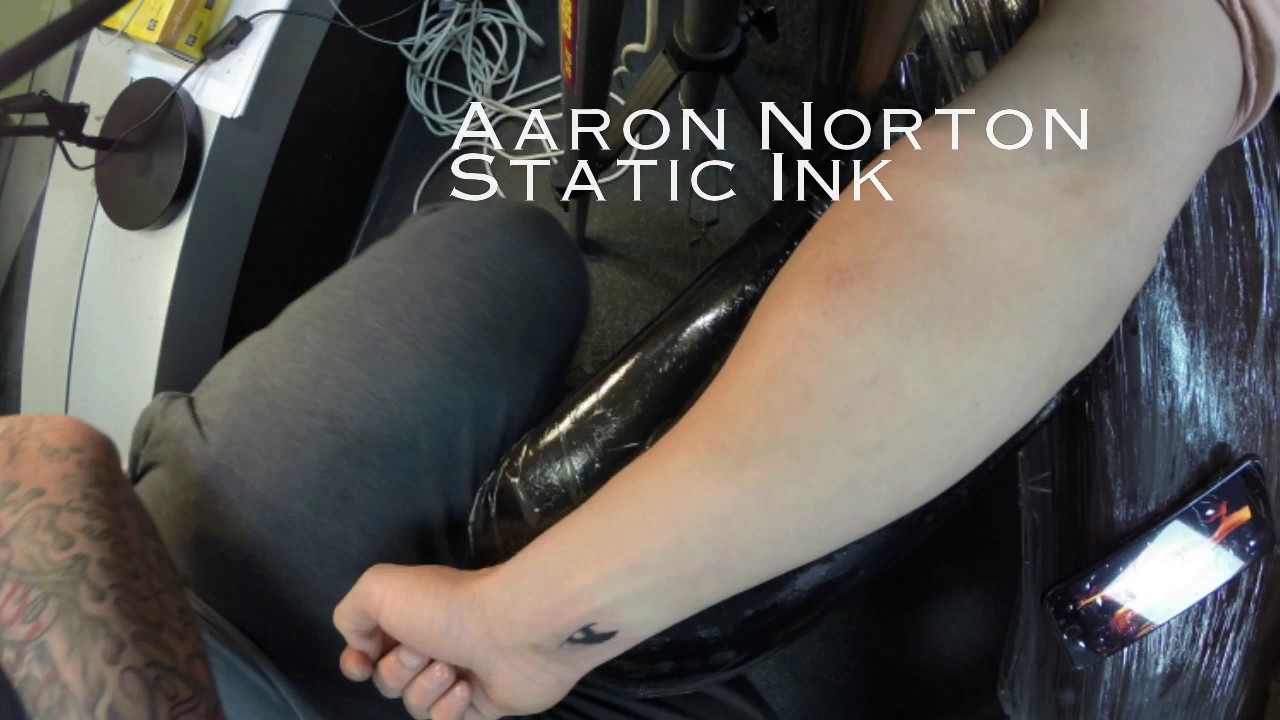 Freehand no stencil no texta tattoo girl portrait by Aaron Norton at Static Ink Australia