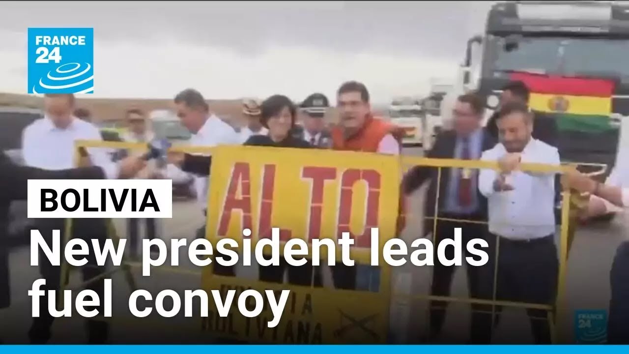 Bolivia's new president Rodrigo Paz leads fuel convoy &bull; FRANCE 24 English