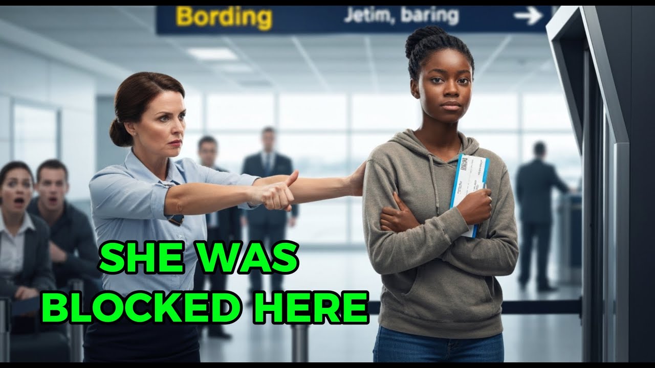 Gate Agent Blocks Black Teen’s Boarding — Freezes When Her VIP Status Flashes Gold