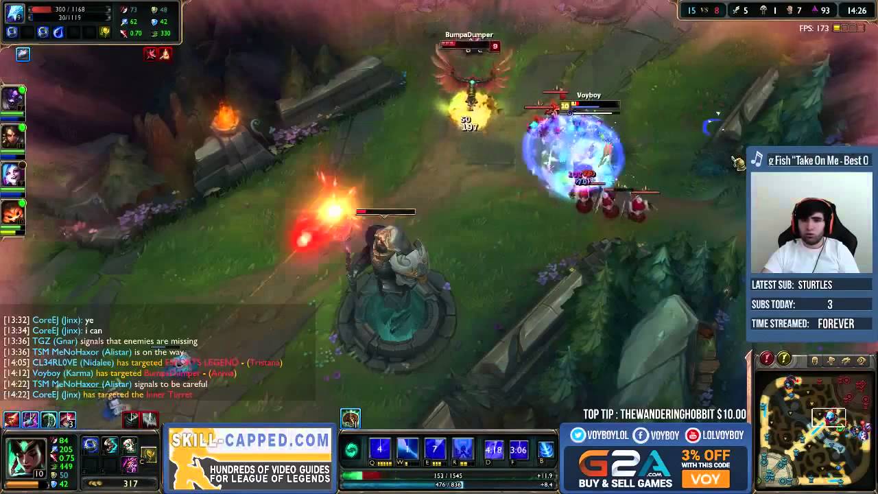 Voyboy as Karma vs Anivia Mid   League Of Legends Karma Guide Full Gameplay