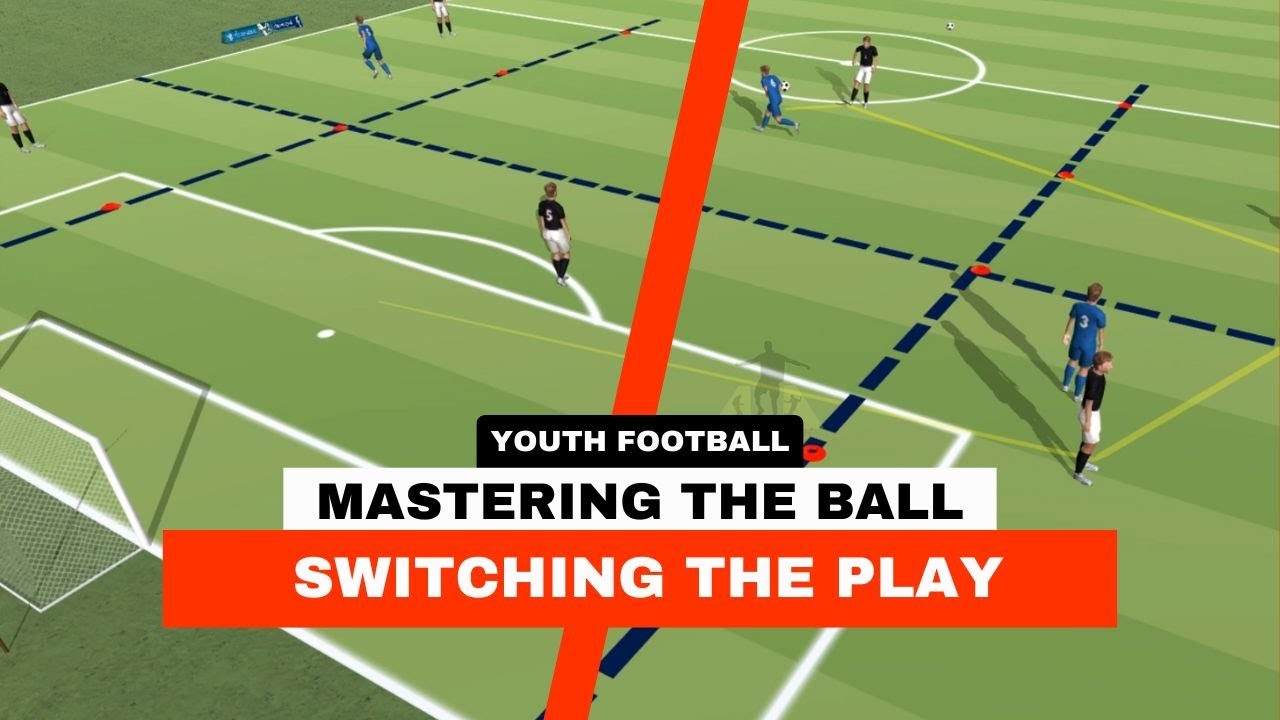 Switching the Play in Youth Football. Mastering the ball.