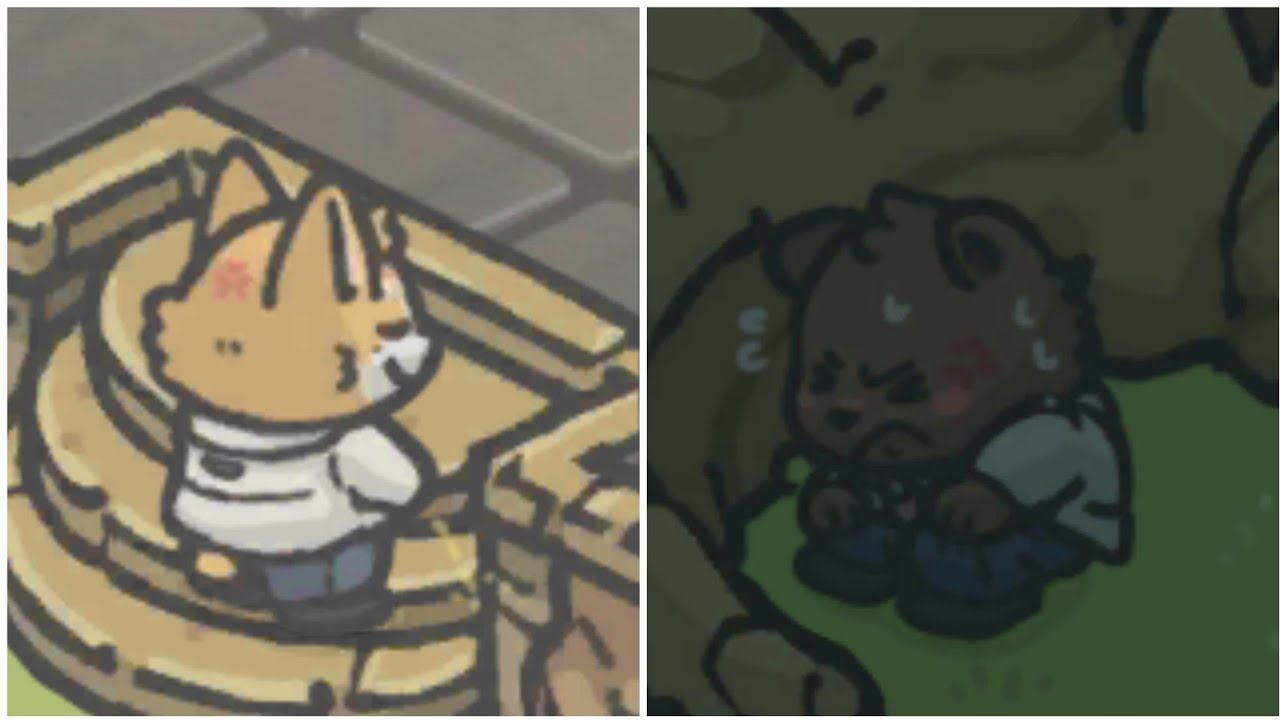 Tsuki's Odyssey Landscape View - They r poop and pee outside Tsuki house