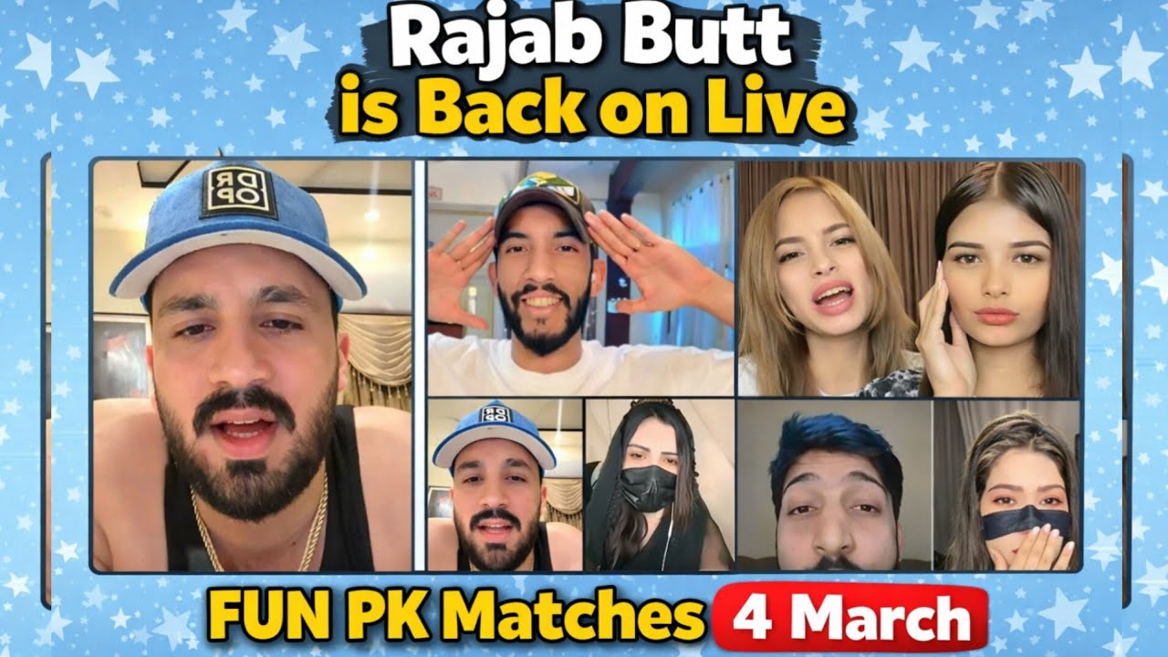 Rajab Butt Afsana Rajput Farhan Baba Gupshup Fun Pk Matches 4 March