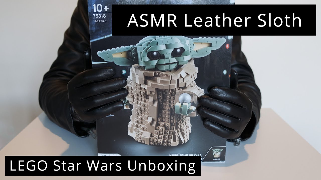 [ASMR] LEGO Star Wars sets unboxing (leather jacket, gloves, tapping, zipper, squeaky)