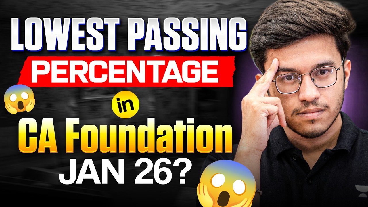 CA Foundation Jan 26 Expected Passing percentage Grace marks Result date ICAI #cafoundation #icai