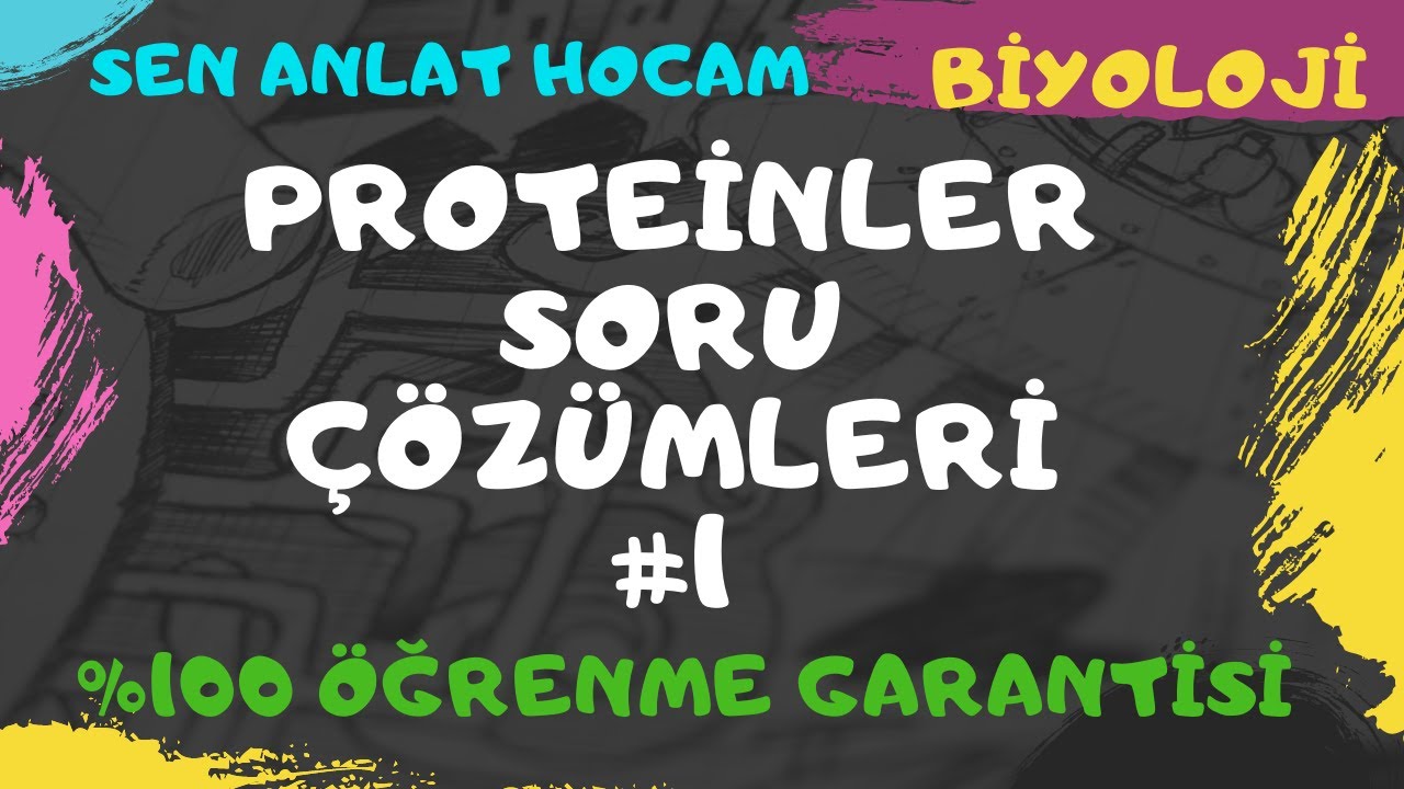 PROTEİNLER SORU ÇÖZÜMLERİ 1  | 9. SINIF  | #TYT | ✅
