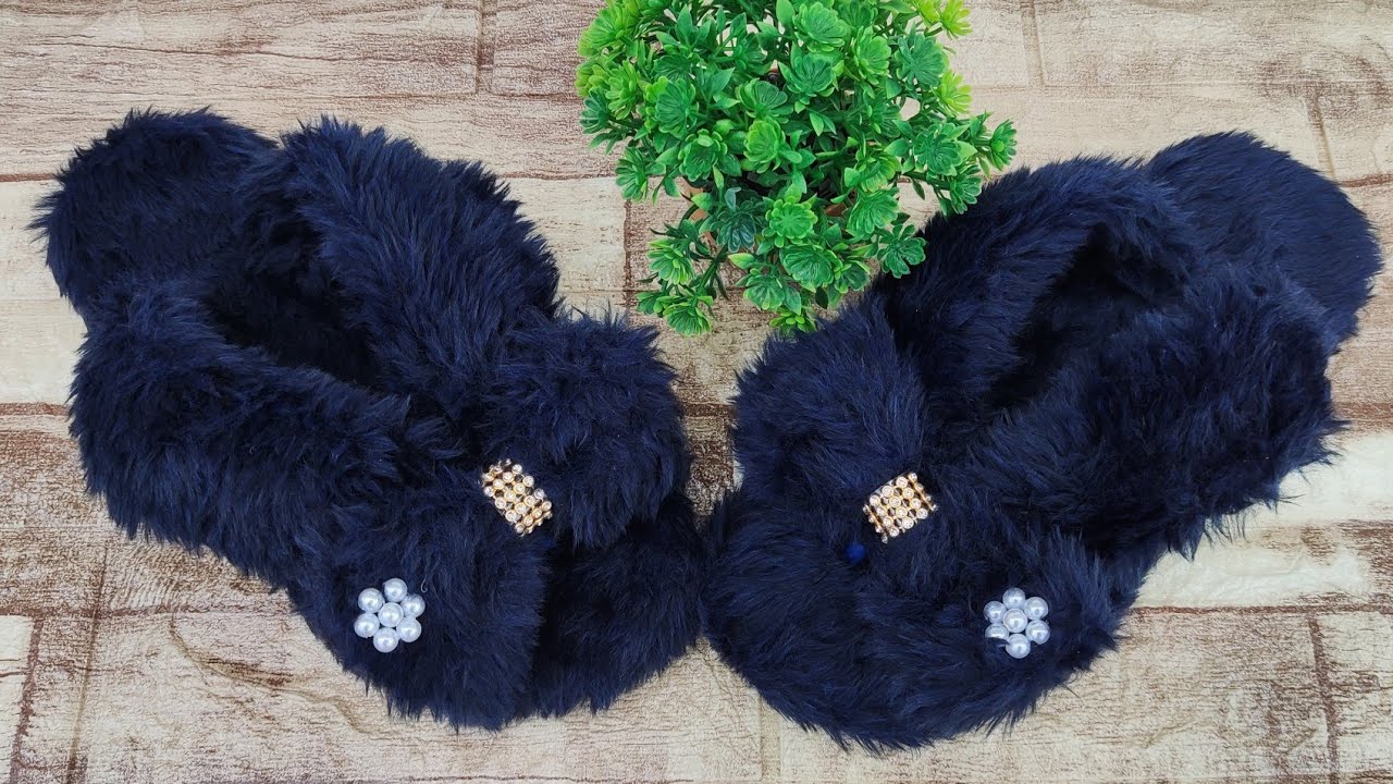 DIY - Como Fazer uma Linda Chinelufa - Chinelo de Inverno - #adaltolopes