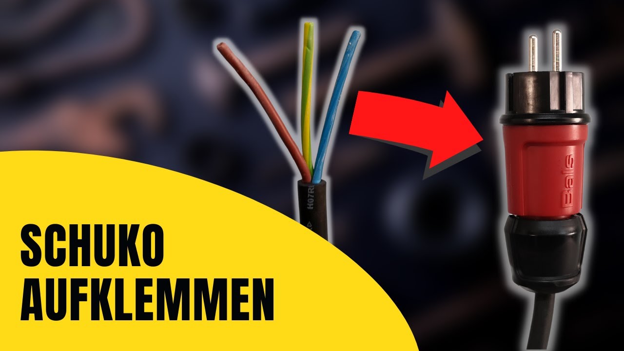 Schuko-Stecker KORREKT AUFKLEMMEN! [schnell erklärt #05]