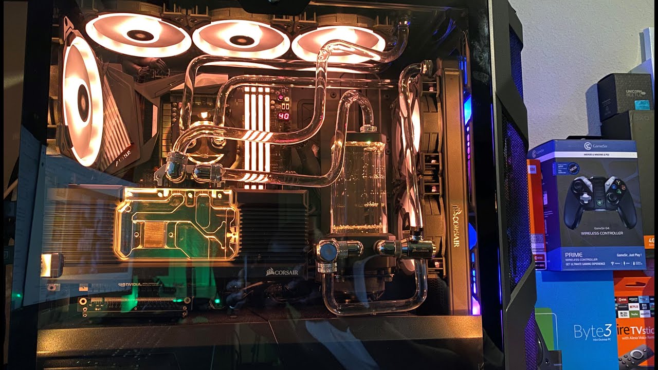 Corsair Hydro X Series PC Build - Nvidia RTX 2070 Super, AMD Ryzen 3900x, Aorus Master X570 MOBO