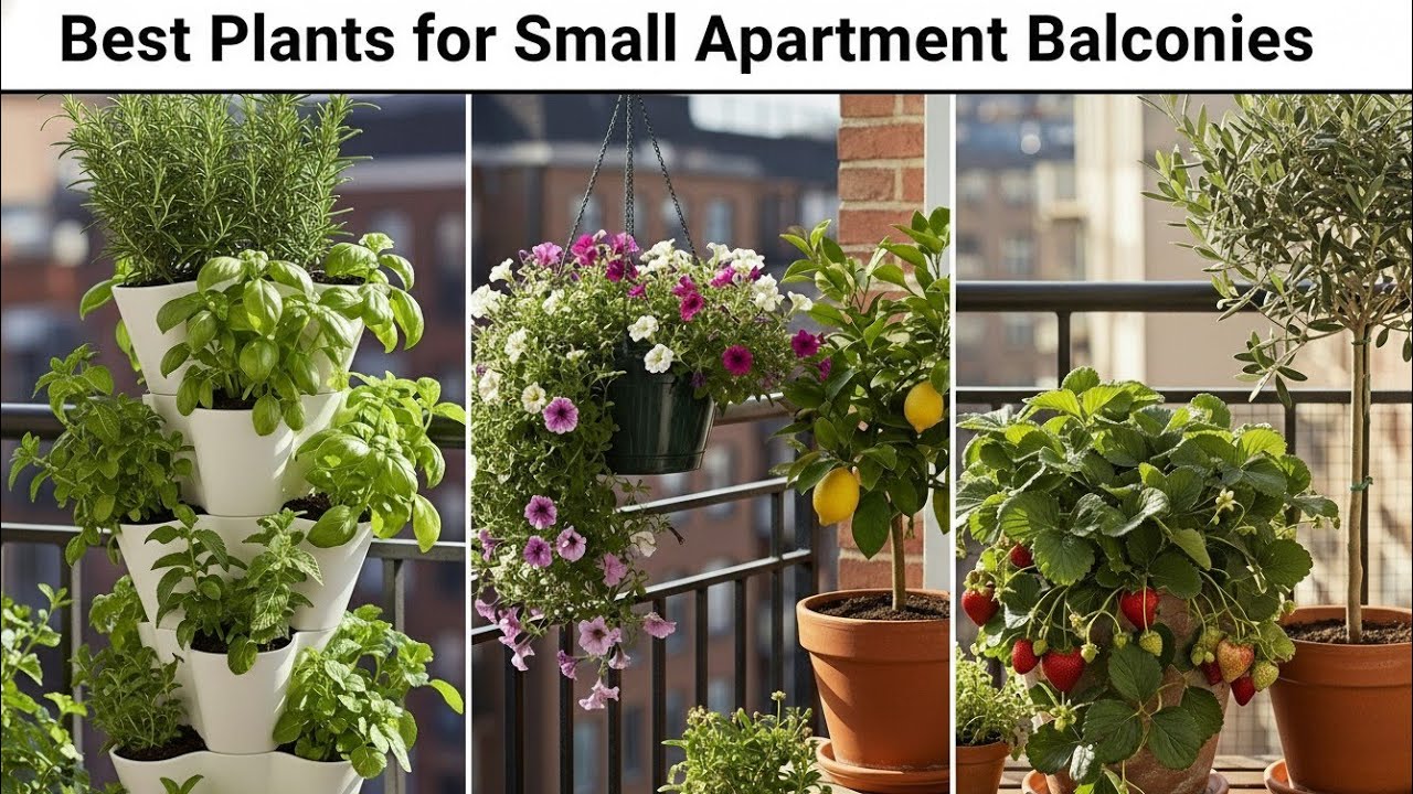 Best Plants for Small Apartment Balconies Easy, Low-Maintenance Picks