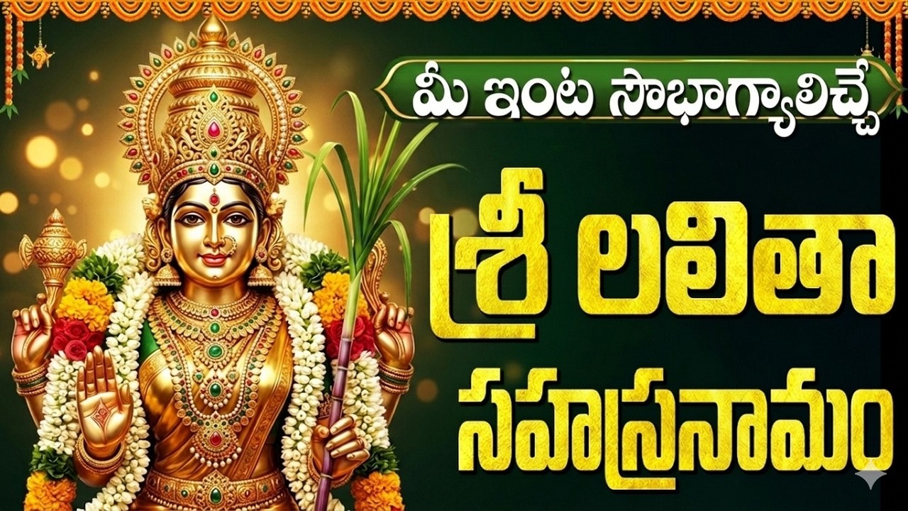 వసంత పంచమి స్పెషల్ శ్రీ లలితా సహస్రనామ స్తోత్రం | Sri Lalitha Sahasranamam Telugu With Lyrics